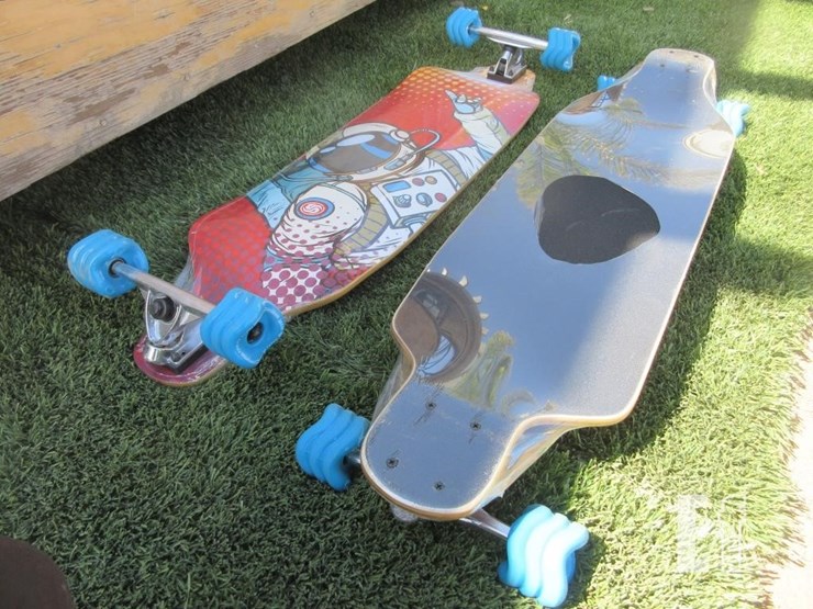 (2)-39"-x-10"-longboard-skate-boards-image-2