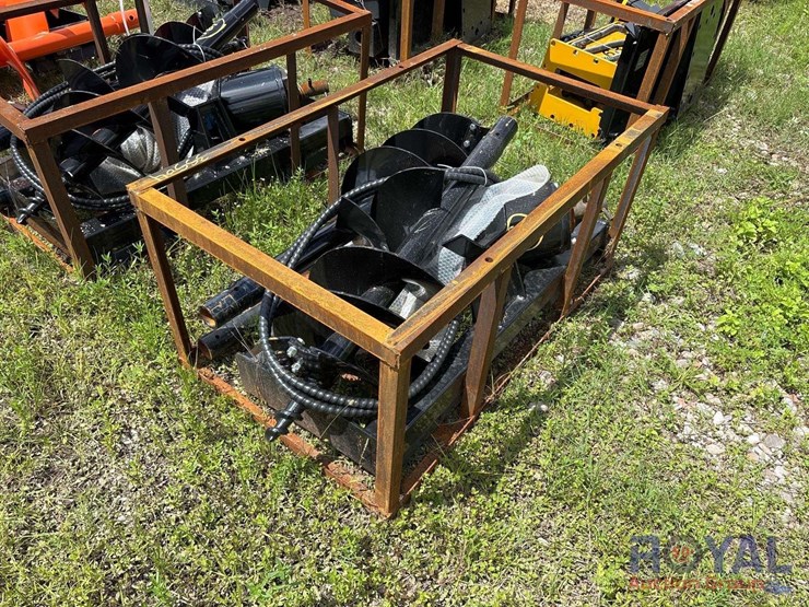 2025-cfg-ssecag-y-hydraulic-auger-skid-steer-attachment-with-bits-image-4