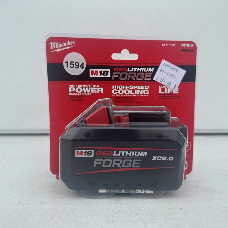 #1594 • Milwaukee M18 FORGE XC8.0 Battery