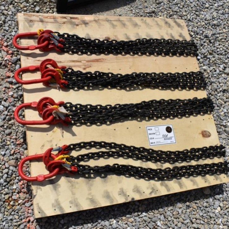 Chain Sling with 2 Legs, Alloy Steel, Master Link, with Hooks