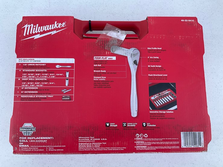 #1544-•-milwaukee-22-pc-1/2"-drive-sae-ratchet-and-socket-set-image-2
