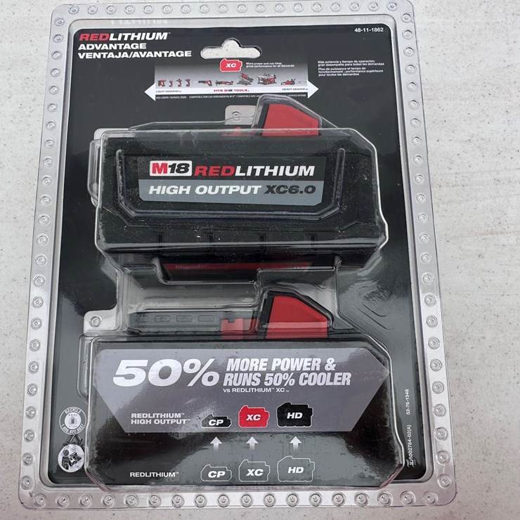 #1599 • Milwaukee M18 HIGH OUTPUT CX6.0 Batteries (2 Pack)