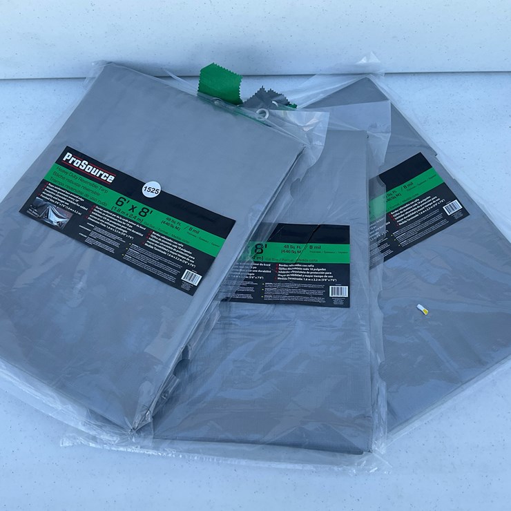 #1525 • PRO SOURCE 6ft x 8ft Heavy Duty Tarp