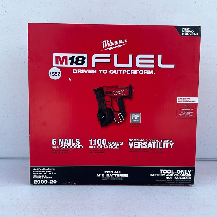 #1552 • Milwaukee M18 Coil Roofing Nailer