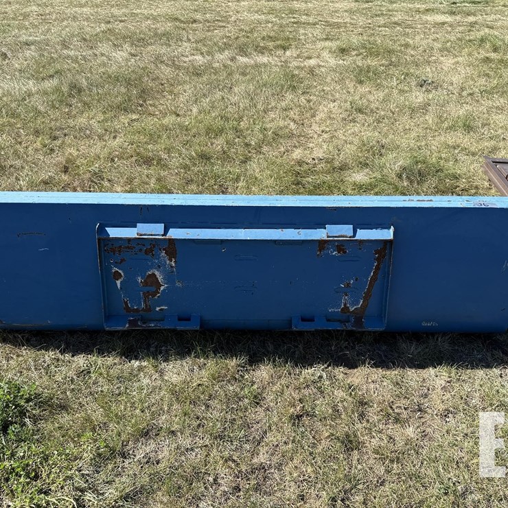 8FT BLUE SKID STEER BUCKET
