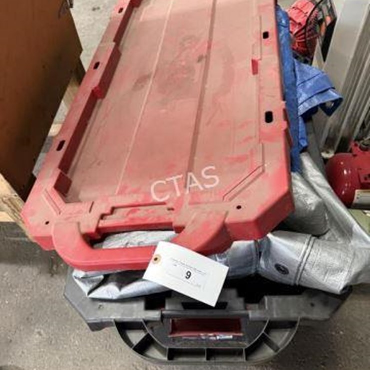 #9 • Used Tarp Assortment In Large Tote