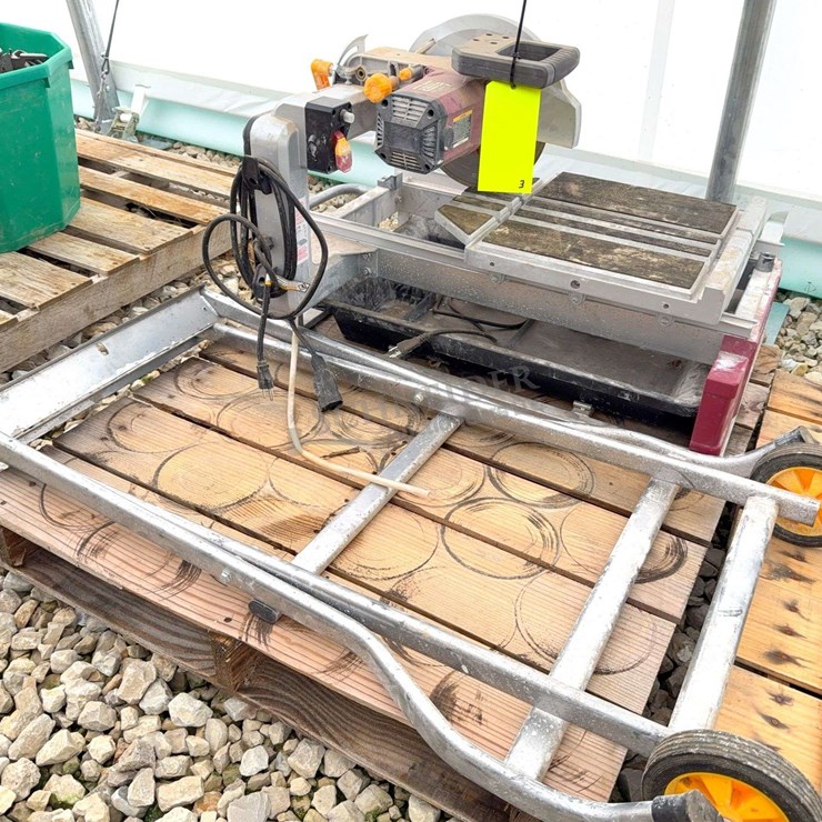 Chicago electric 10" tile & brick saw on stand