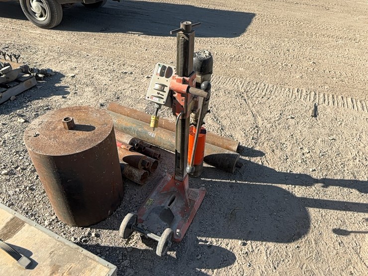 diamond-products-cb748-electric-core-drill-with-stand-&-5in.-bit-support-equipment-image-2