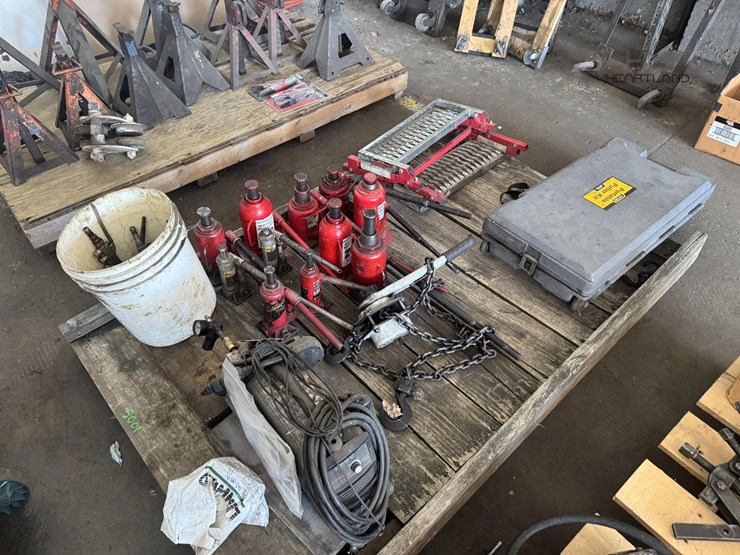 lot-of-bottle-jacks,-hypertherm,-portable-puller-k-lot-of-bottle-jacks,-hypertherm,-portable-puller-k-image-1