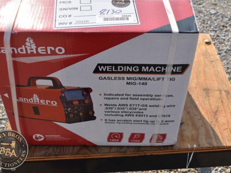 landhero-mig-140-gasless-mig-welder,-dual-voltage-110v/220v,-igbt-inverter-image-2