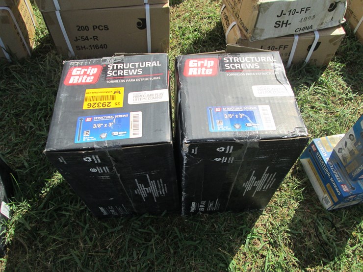 #29326-•-lot-of-(2)-3/8"x3"-structural-screws-image-1