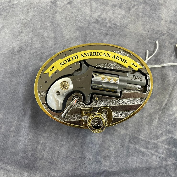 #4000 • North American Arms 50th Anniversary Belt Buckle, SN: N015070