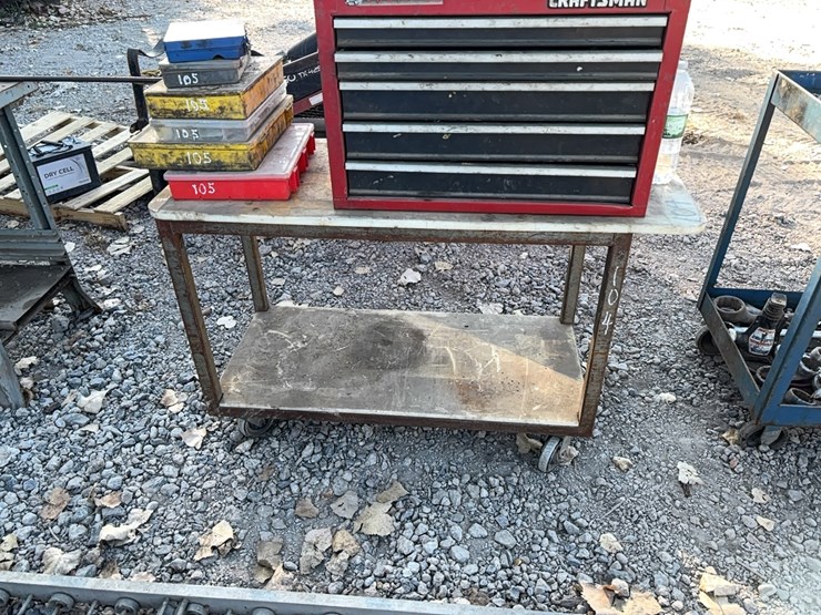4ft.-x-20in.-rolling-2-shelf-shop-bench-support-equipment-image-1