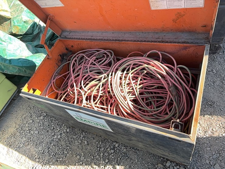 rigid-job-box-with-contents:-large-qty-of-electric-power-cords-support-equipment-image-2