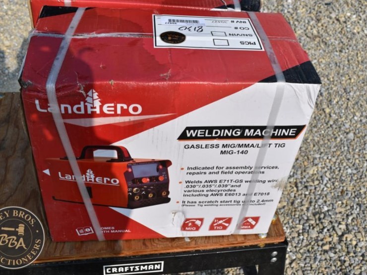 landhero-mig-140-gasless-mig-welder,-supports-mig/mma/lift-tig-image-1
