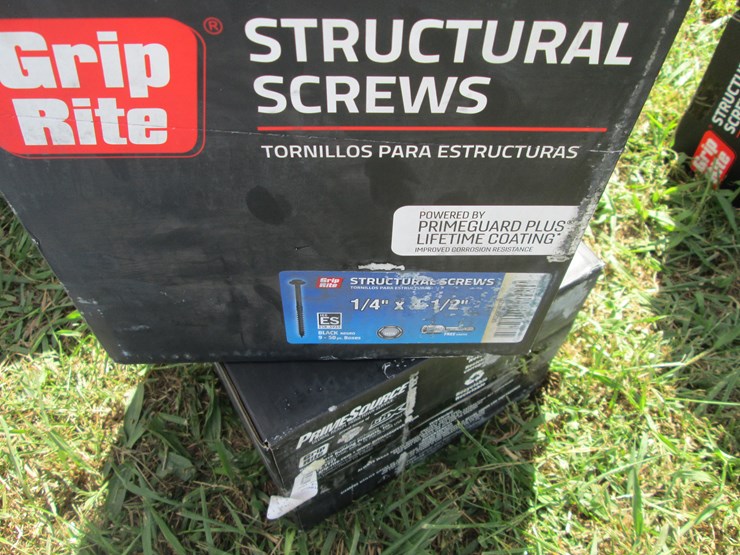 #29325-•-lot-of-(2)-1/4"x4-1/2"-structural-screws-image-2