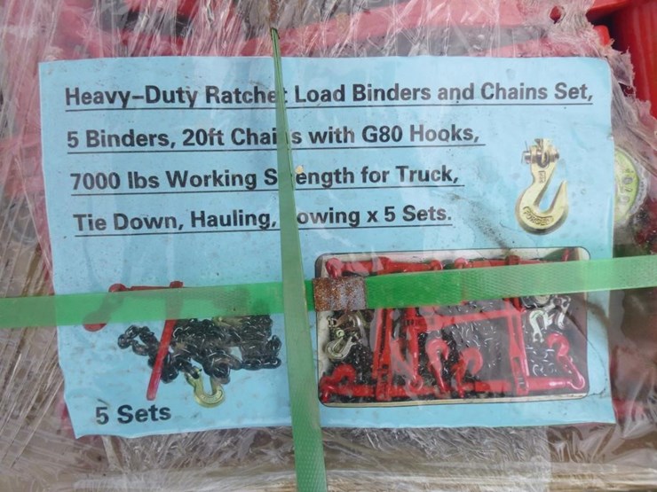 unused-7,000lbs-ratchet-binders-&-chains-image-4