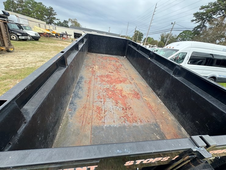 2023-delco-16'hydraulic-dump-trailer,-(2)-7k-axles-scissors-lift,-dual-function-tailgate,-tarp-syste-image-5