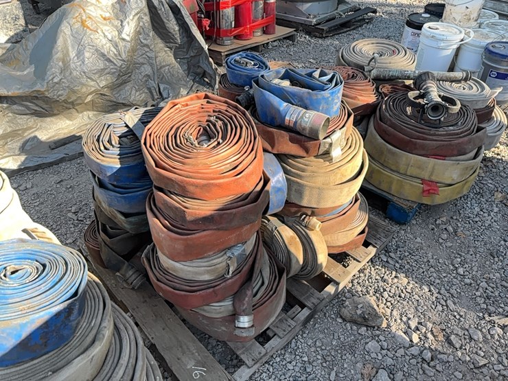 pallet-of-assorted-size-lay-flat-pump-discharge-hose-support-equipment-image-1