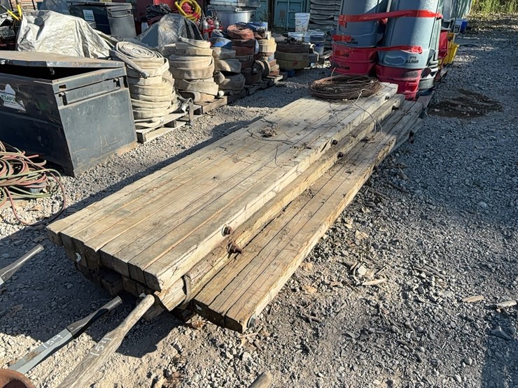 (5)-12ft.-x30in.x4in.-timber-crane-mats-support-equipment-image-1