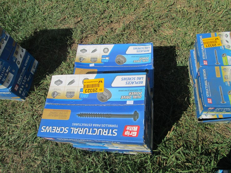 #29323-•-lot-of-(5)-3/8"x12"-structural-screws-image-1