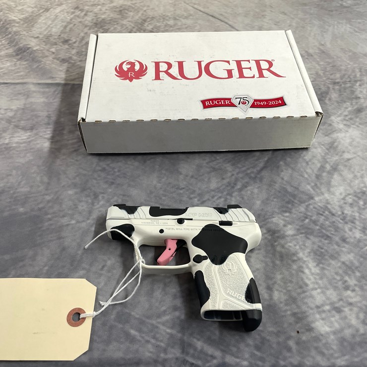 #4006 • Ruger LCP Max Cow Print, SN: 381507132