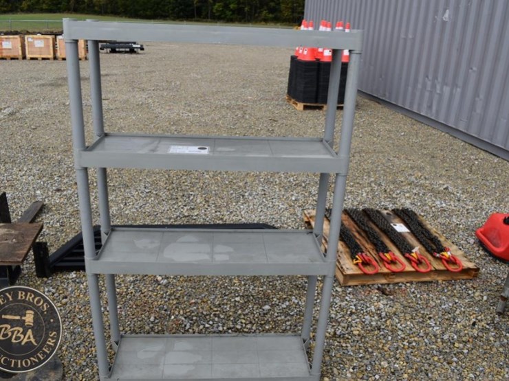 plastic-shelving-unit,-4-shelves,-gray-image-1