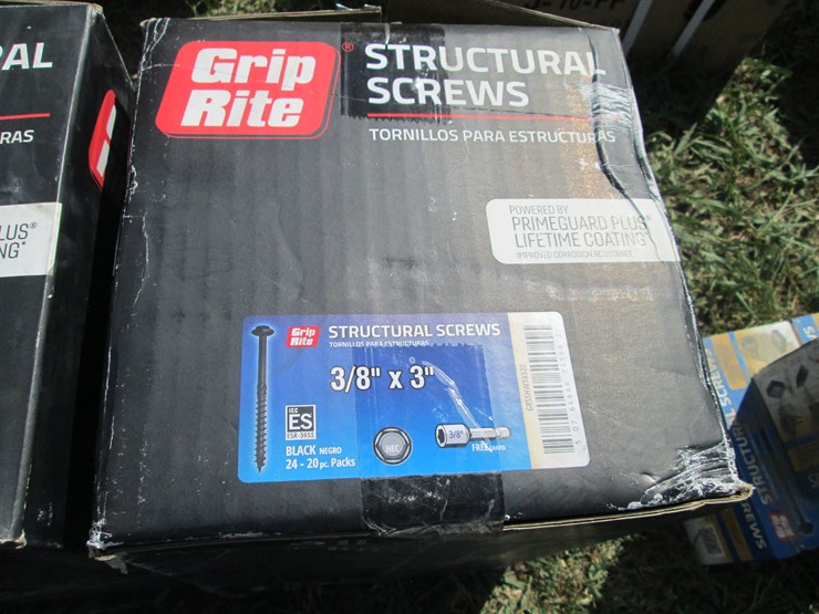 #29326-•-lot-of-(2)-3/8"x3"-structural-screws-image-2