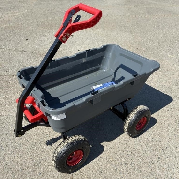 800lbs Capacity Poly Dump Cart