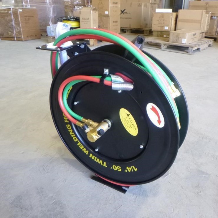 1/4"x50' Retractable Welding Hose Reel