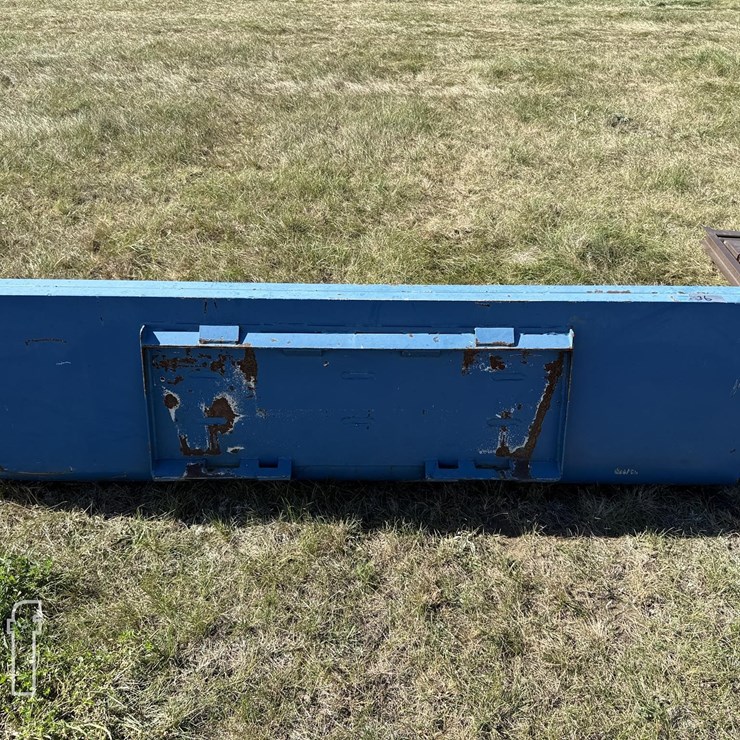8FT BLUE SKID STEER BUCKET