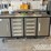 unused-7'-work-bench-c/w-10-drawers,-2-cabinets,-lock,-anti-slip-inners,-3-rail-sliding,-stainless-steel-image-2