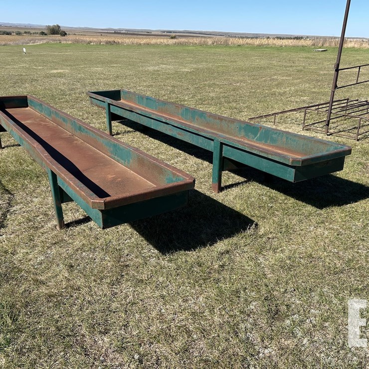 2X 16FT METAL FEED BUNKS