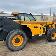 DIECI 10.44-C TELEHANDLER FORKLIFT, FRONT STABILIZER FEET, KUBOTA V-3800 ENGINE, (2018) 1,279HOURS