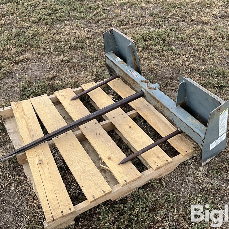 Worksaver Skid Steer Bale Spear Attachment