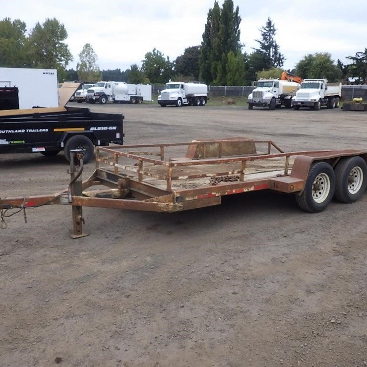 1998 Pacific NW Trailer 16' T/A Tilt Deck Trailer