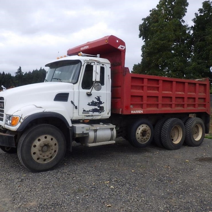2005 Mack CV713 Granite 15' 3 Axle Dump Truck