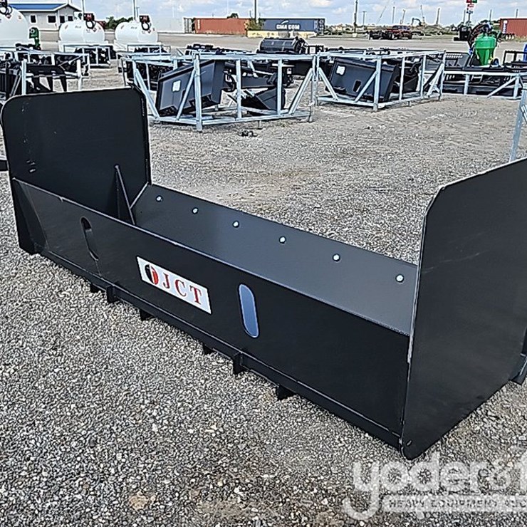 Unused JCT 84" Snow Pusher Box to suit Skidsteer