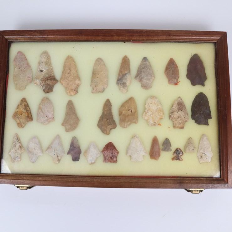 #20 • #4160 • (28) Framed Native American Artifacts