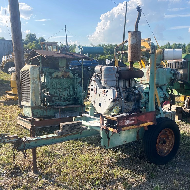 #114 • TRAILER MOUNTED DEUTZ DEISEL ENGINE WITH WATER/TRASH PUMP