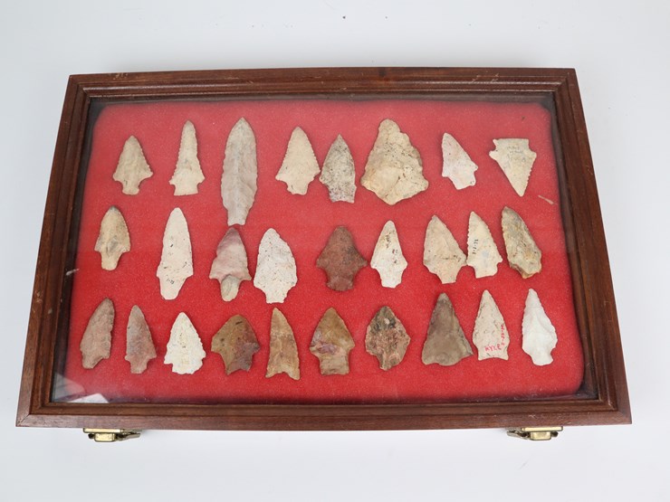 #18-•-#4163-•-(27)-framed-native-american-artifacts-image-1