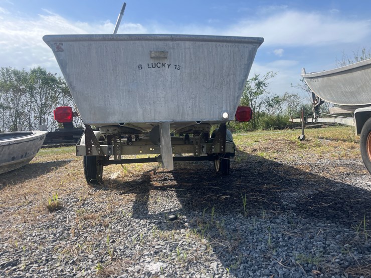 #146-•-alluminum-crawfish-pond-skiff-with-trailer-image-5