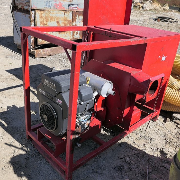 TGM Tailgate Straw Blower, SN:40196118, Kohler 19hp V-Twin Gas, Hose