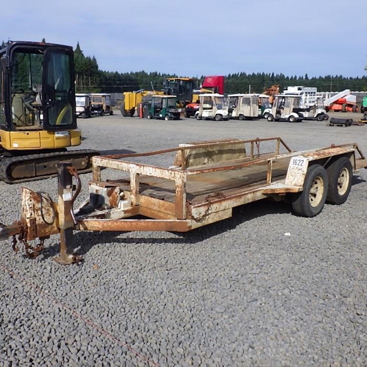 1996 Strong Boy M-274 16' T/A Tilt Deck Trailer
