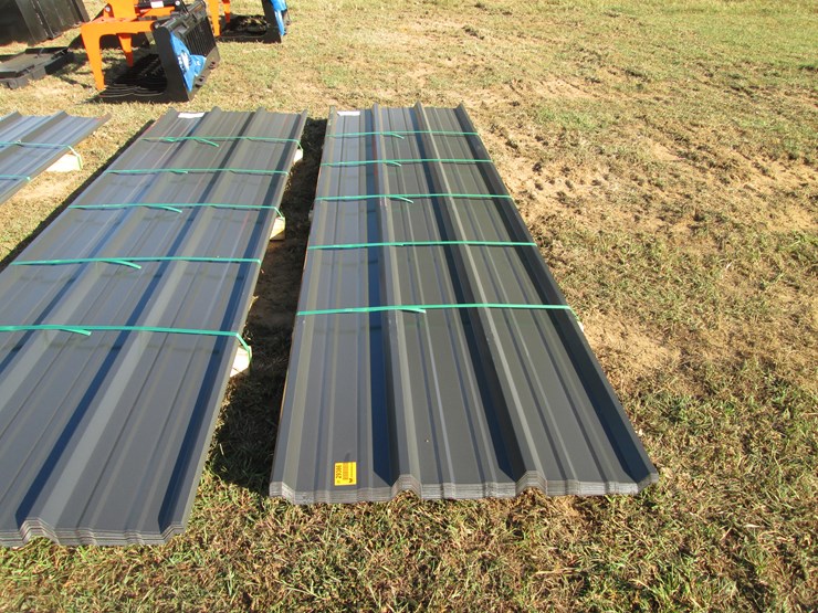 #2081-•-lot-of-(50)-3’-x-12'-28ga-graphite-color-vm-painted-metal-roofing-panels-inv#-29386-image-3
