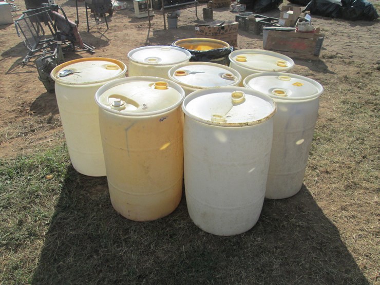 #2057-•-lot-of-(8)-plastic-barrels-inv#-29914-image-2