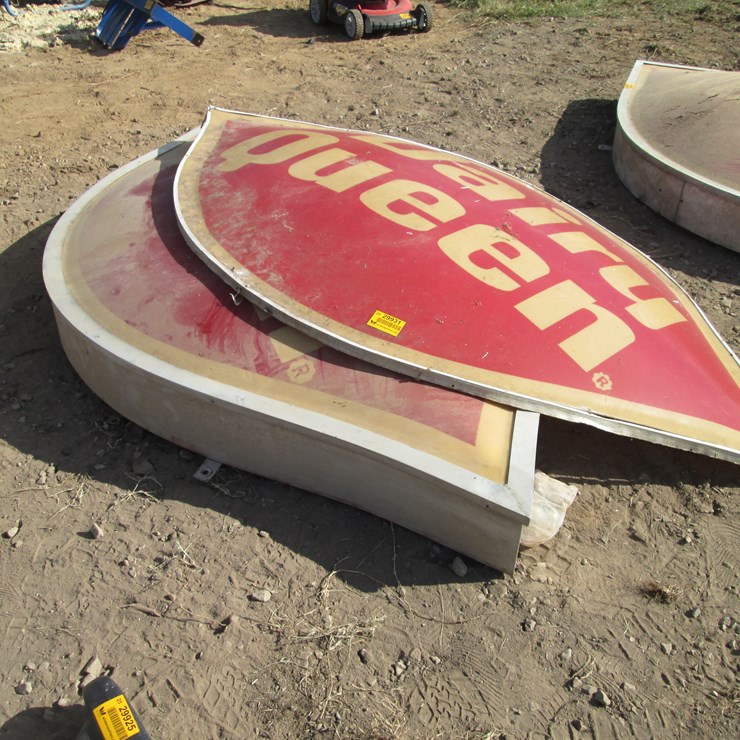 #2042 • 8'x5' Dairy Queen Sign Inv# 29931