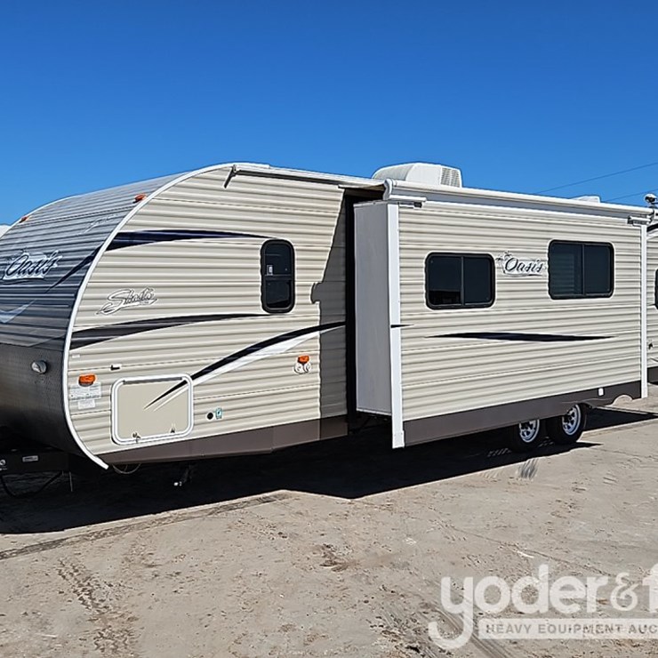2018 35' Forest River Shasta Oasis 30QB Travel Trailer, One Slideout, Sleeps 8