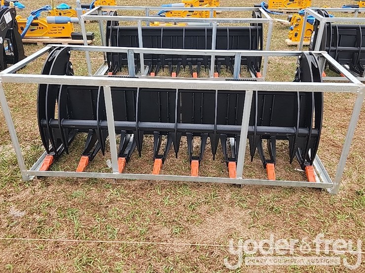 unused-heavy-grass-fork-grapple-to-suit-skidsteer,-working-width-78''-operating-pressure:-16mpa-image-5