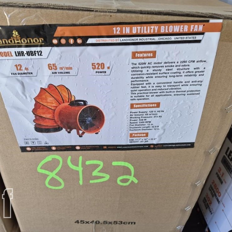 LANDHONOR UTILITY BLOWER FAN